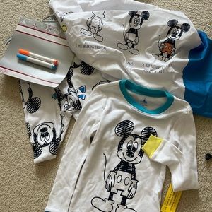 Disney Mickey Mouse Pajamas and pillowcase